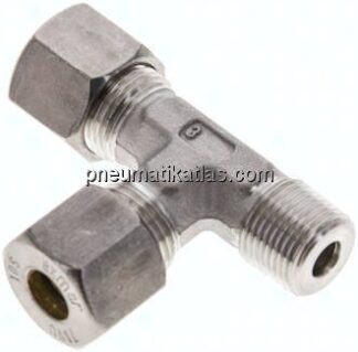 LE-Schneidringverschraubung R 3/8"-10 S (M18x1,5), Klemmring 1.4571 (NC)