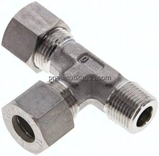 LE-Schneidringverschraubung R 3/8"-12 L (M18x1,5), Klemmring 1.4571 (NC)