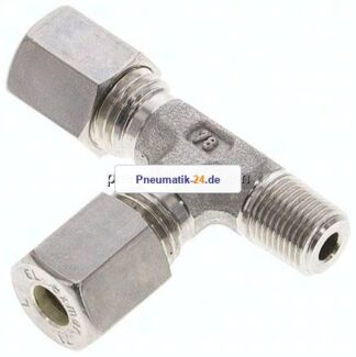 LE-Schneidringverschraubung R 1/8"-6 L (M12x1,5), Klemmring 1.4571 (NC)