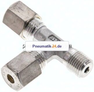 LE-Schneidringverschraubung R 1/4"-6 S (M14x1,5), Klemmring 1.4571 (NC)