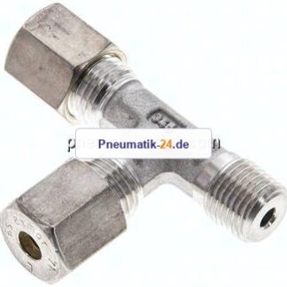 LE-Schneidringverschraubung R 1/4"-6 S (M14x1,5), Klemmring 1.4571 (NC)