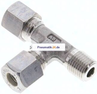 LE-Schneidringverschraubung R 1/4"-8 L (M14x1,5), Klemmring 1.4571 (NC)