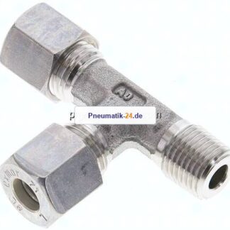 LE-Schneidringverschraubung R 1/4"-8 L (M14x1,5), Klemmring 1.4571 (NC)