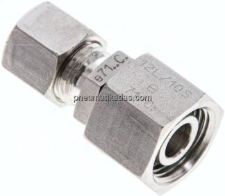 Reduziereinsatz 12 L-8 L (M14x1,5), Klemmring 1.4571 (NC)