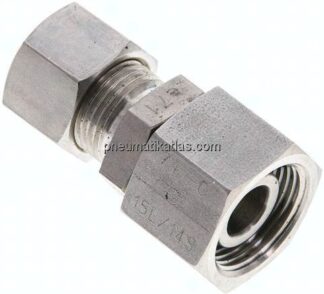 Reduziereinsatz 15 L-12 L (M18x1,5), Klemmring 1.4571 (NC)