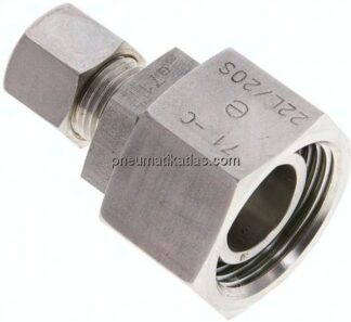 Reduziereinsatz 22 L-10 L (M16x1,5), Klemmring 1.4571 (NC)