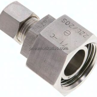 Reduziereinsatz 22 L-10 L (M16x1,5), Klemmring 1.4571 (NC)