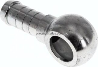 Schlauchnippel 18mm Ring, 14 - 15mm, Stahl verzinkt