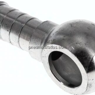Schlauchnippel 18mm Ring, 14 - 15mm, Stahl verzinkt