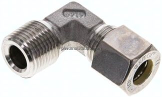 Winkel-Schneidringverschraub. NPT 3/8"-10 L (M16x1,5), Klemmring 1.4571 (NC)