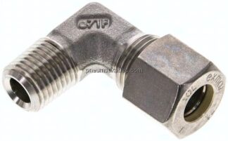 Winkel-Schneidringverschraub. NPT 1/4"-10 L (M16x1,5), Klemmring 1.4571 (NC)