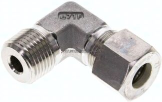 Winkel-Schneidringverschraub. NPT 1/2"-12 S (M20x1,5), Klemmring 1.4571 (NC)