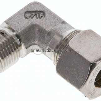 Winkel-Schneidringverschraub. NPT 3/8"-12 S (M20x1,5), Klemmring 1.4571 (NC)