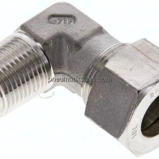 Winkel-Schneidringverschraub. NPT 1/2"-18 L (M26x1,5), Klemmring 1.4571 (NC)