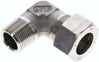 Winkel-Schneidringverschraub. NPT 3/4"-22 L (M30x2), Klemmring 1.4571 (NC)