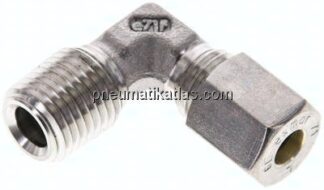 Winkel-Schneidringverschraub. NPT 1/4"-6 L (M12x1,5), Klemmring 1.4571 (NC)