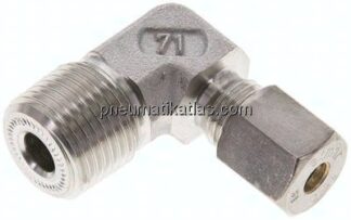 Winkel-Schneidringverschraub. NPT 1/2"-6 S (M14x1,5), Klemmring 1.4571 (NC)