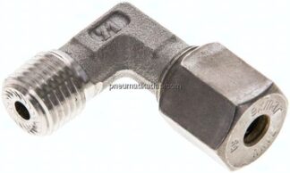 Winkel-Schneidringverschraub. NPT 1/4"-6 S (M14x1,5), Klemmring 1.4571 (NC)