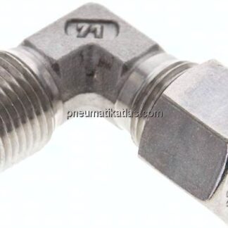 Winkel-Schneidringverschraub. NPT 3/8"-8 S (M16x1,5), Klemmring 1.4571 (NC)
