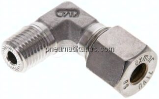 Winkel-Schneidringverschraub. NPT 1/4"-8 S (M16x1,5), Klemmring 1.4571 (NC)
