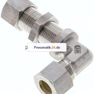 Winkel-Schott-Schneidringverschr. 12 L (M18x1,5), Klemmring 1.4571 (NC)