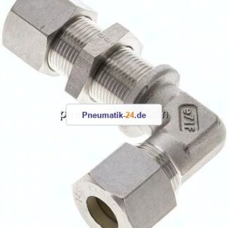 Winkel-Schott-Schneidringverschr. 14 S (M22x1,5), Klemmring 1.4571 (NC)