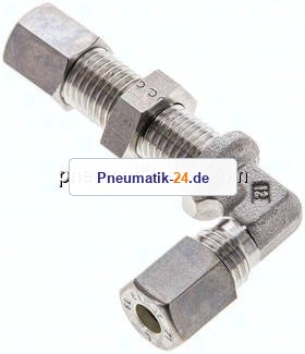 Winkel-Schott-Schneidringverschr. 6 L (M12x1,5), Klemmring 1.4571 (NC)