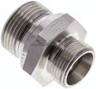 Gerade Schneidringverschr. G 3/4"-15 L (M22x1,5), ohne Mutter & Schneidring, 1.4571