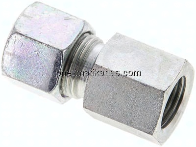Aufschraub-Schneidringverschr. M 16x1,5-10 S (M18x1,5), Stahl verzinkt