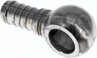 Schlauchnippel 22mm Ring, 17 - 18mm, Stahl verzinkt
