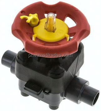 PVC-Membranventil (Hand) PVC / EPDM, 20mm Klebestutzen