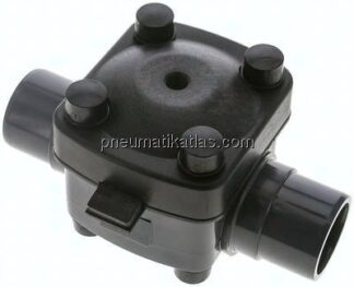 PVC-Membranventil (NO) PVC / EPDM, 50mm Klebestutzen