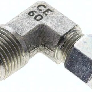 Winkel-Schneidringverschraub. R 1/2"-10 L (M16x1,5), Stahl verzinkt
