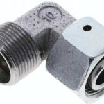 Einstellb. Winkel-Schneidringverschr. 15 L (M22x1,5), ohne Mutter & Schneidring, Stahl verzinkt