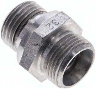 Gerade Schneidringverschr. G 1/2"-15 L (M22x1,5), ohne Mutter & Schneidring, Stahl verzinkt