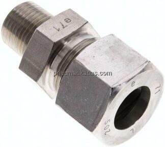 Gerade Schneidringverschr. NPT 1/2"-20 S (M30x2), 1.4571