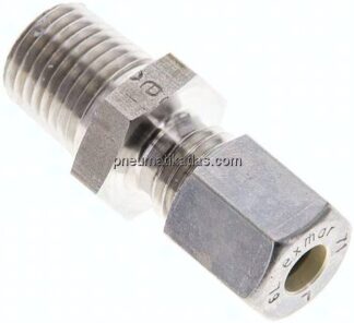 Gerade Schneidringverschr. NPT 1/4"-6 L (M12x1,5), Klemmring 1.4571 (NC)