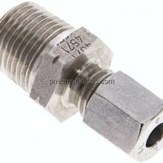 Gerade Schneidringverschr. NPT 3/8"-6 L (M12x1,5), 1.4571