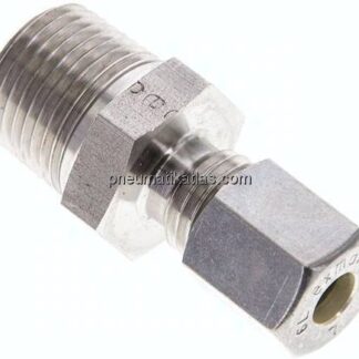 Gerade Schneidringverschr. NPT 3/8"-6 L (M12x1,5), Klemmring 1.4571 (NC)