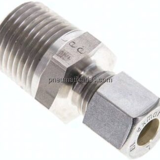 Gerade Schneidringverschr. NPT 1/2"-8 L (M14x1,5), Klemmring 1.4571 (NC)