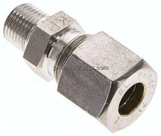 Gerade Schneidringverschr. NPT 1/8"-8 L (M14x1,5), Klemmring 1.4571 (NC)