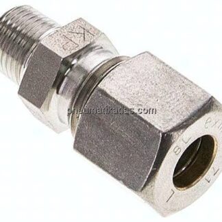Gerade Schneidringverschr. NPT 1/8"-8 L (M14x1,5), Klemmring 1.4571 (NC)