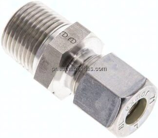 Gerade Schneidringverschr. NPT 3/8"-8 L (M14x1,5), Klemmring 1.4571 (NC)