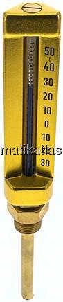 Maschinenthermometer (150mm) senkrecht/-30 bis +50°C/100mm