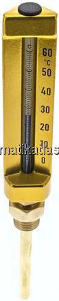 Maschinenthermometer (150mm) senkrecht/0 bis +60°C/100mm