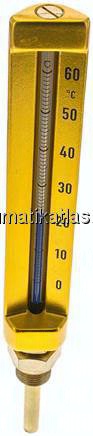 Maschinenthermometer (200mm) senkrecht/0 bis +60°C/63mm