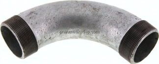90°-Bogen R 2-1/2" (AG), Temperguss verzinkt