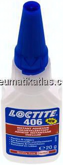 LOCTITE Sekundenkleber, 20 g, für Kunststoffe und Elastomere