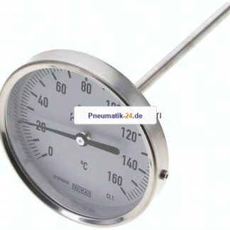 Bimetallthermometer, waagerecht D100/0 bis +160°C/160mm