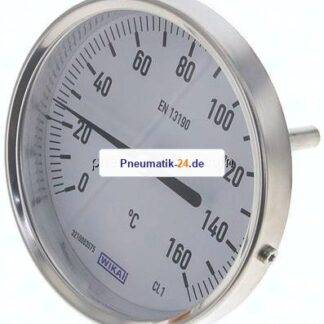 Bimetallthermometer, waagerecht D100/0 bis +160°C/63mm